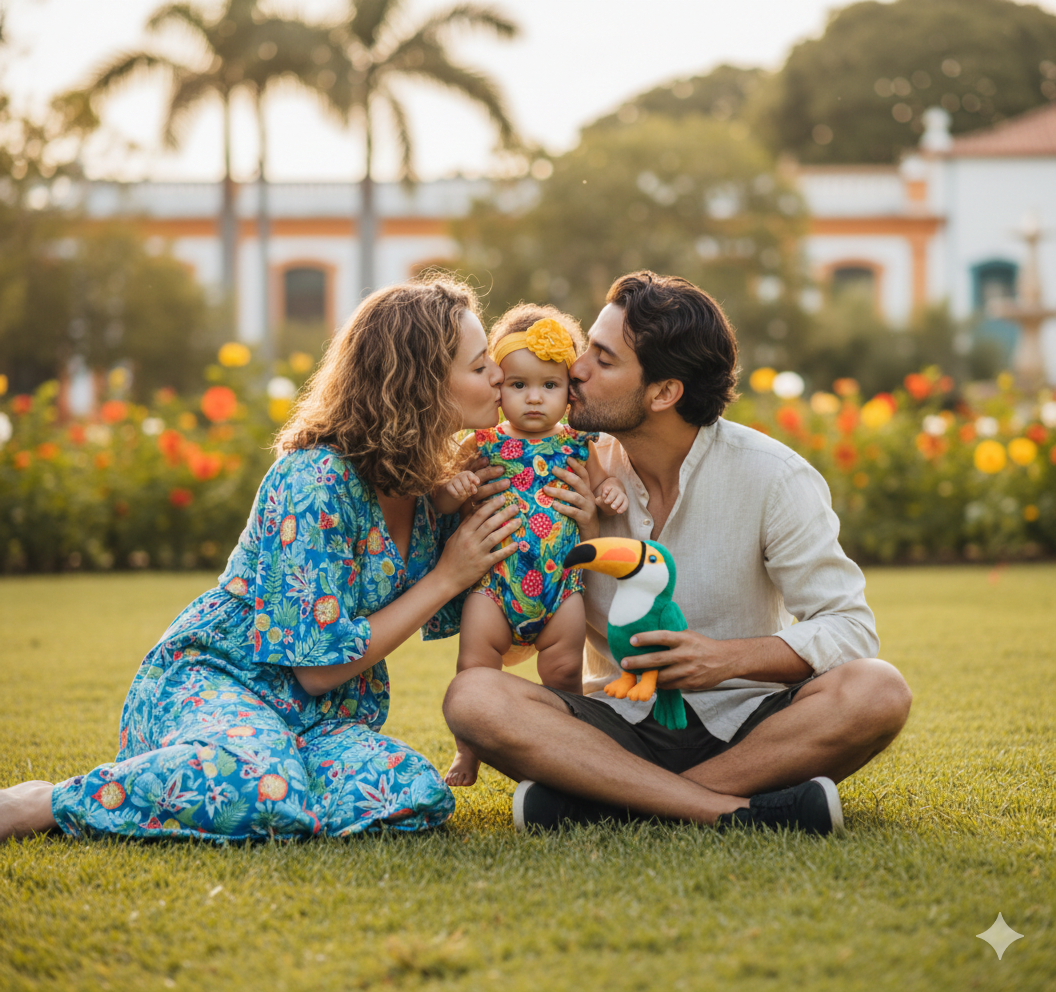 Luciana Barbosa e sua Família